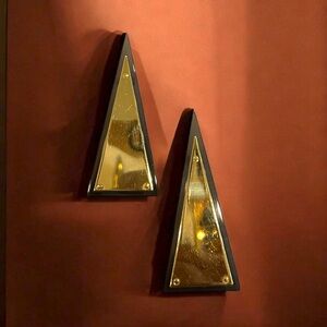 J.W. Andersen Luxury Brand Resin Stud Earrings - Gray and Gold